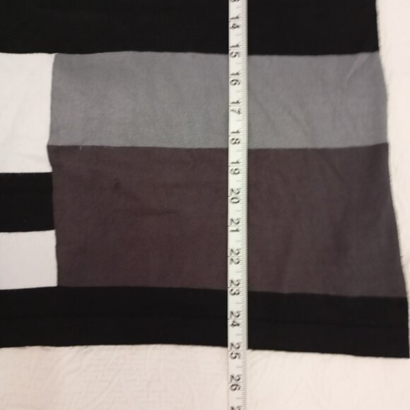 Carol Rose Tunic Sweater Size L Colorblock Long-Sleeve With Gold Zipper Womens - Picture 8 of 8